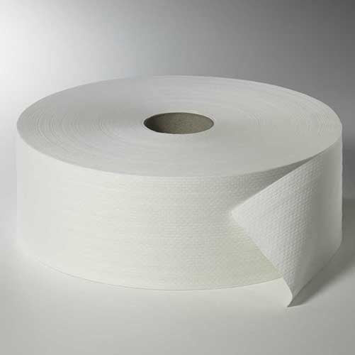 Papstar 1x 6 Rollen Toilettenpapier, 2-lagiges Tissue Ø 26,5 cm · 420 m x 10 cm weiss "Maxi Rollen" Großrolle