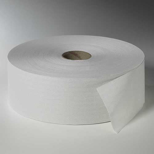 Papstar 1x 6 Rollen Toilettenpapier, 2-lagiges Tissue Ø 26 cm · 380 m x 10 cm weiss "Maxi Rollen"