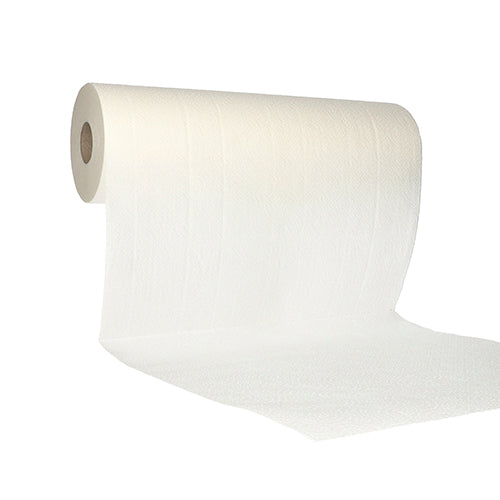 Papstar 1x 9 Rollen Medizinrollen 50 m x 39 cm weiss "Duo Line+" perforiert auf 38 cm, Hülse Ø 4,2 cm