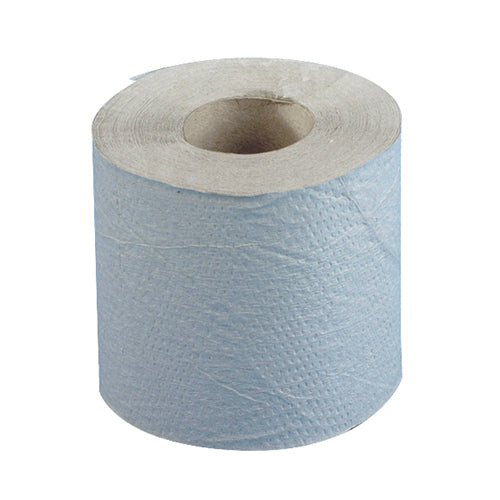 Papstar 1x 48 Rollen Toilettenpapier, 1-lagiges Krepp Ø 11,5 cm · 12 cm x 9,8 cm natur "Basic" 400 Blatt