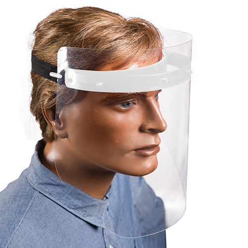 Papstar 12x Gesichtsschutzset 25 cm weiss zum Selbstaufbau inkl. 2 Visiere