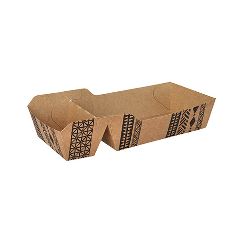 Papstar 480x Pommes-Frites-Trays "Maiori" (Mittel), Pappe, Braun, 9x18x3,6cm