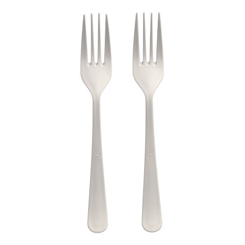 Papstar 200 "Circulware by Haval" Mehrweg-Gabeln extra stabil, Serie: Gaia, PP-MF, weiß, 19cm