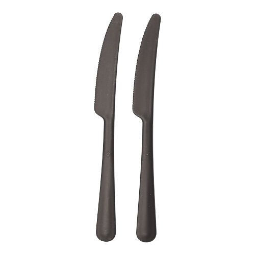 Papstar 20x 10 "Circulware by Haval" Mehrweg-Messer PP-MF 19,7 cm schwarz "Gaia" extra stabil