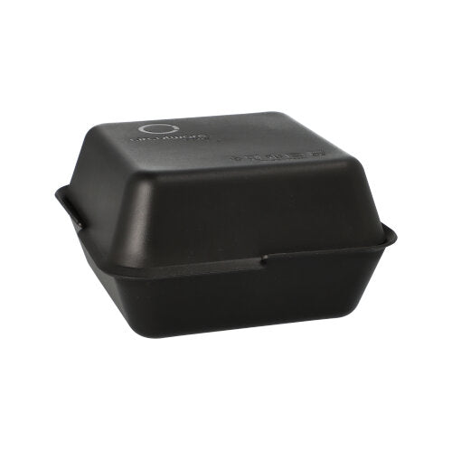 Papstar 1x 36 "Circulware by Haval" Mehrweg-Foodboxen 4,3 cm x 15,6 cm x 15,6 cm schwarz , 2-teilig