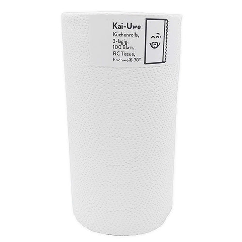 Papstar 1x 12 Rollen "Green Hygiene" Küchenrollen "KAI-UWE" Ø 13 cm · 22 cm x 24,7 cm 100 Blatt, 3-lagig