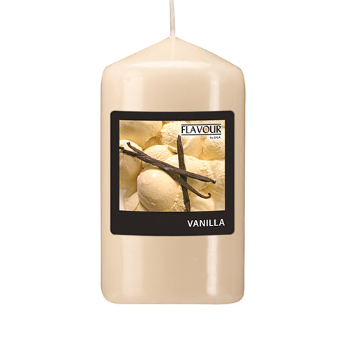Papstar 6x "Flavour by GALA" Duft-Stumpenkerze Ø 58 mm · 110 mm creme - Vanilla
