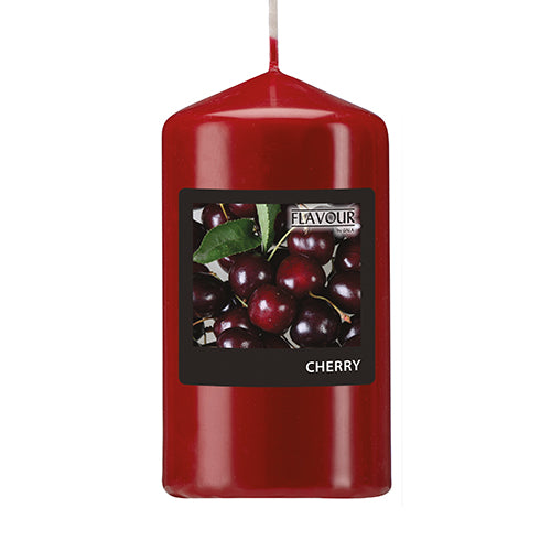 Papstar 6x "Flavour by GALA" Duft-Stumpenkerze Ø 58 mm · 110 mm bordeaux - Cherry