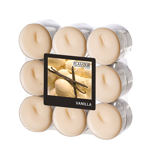 Papstar 10x 18 "Flavour by GALA" Duftlichte Ø 37,5 mm · 16,6 mm creme - Vanilla