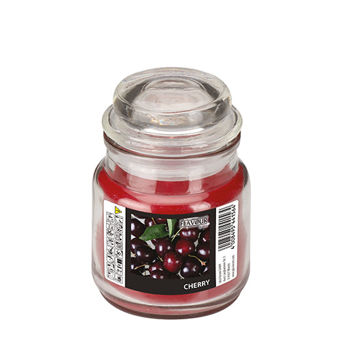 Papstar 6x "Flavour by GALA" Bonbonglas mit Wachsfüllung Ø 60 mm · 85 mm bordeaux - Cherry