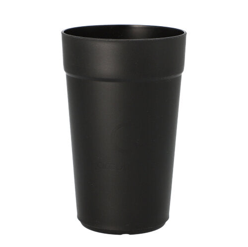 Papstar 4x 16 "Circulware by Haval" Mehrweg-Trinkbecher PP rund 0,4 l Ø 8 cm · 13 cm schwarz