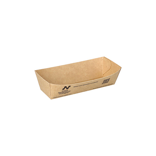Papstar 6x 240 Snacktrays, Pappe "NOTPLA" 3 cm x 3,3 cm x 10,5 cm braun