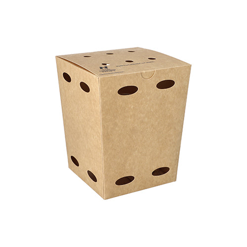 Papstar 200x Pommes-Frites-Boxen "NOTPLA", Pappe, Braun, 12,5x12,5x15cm