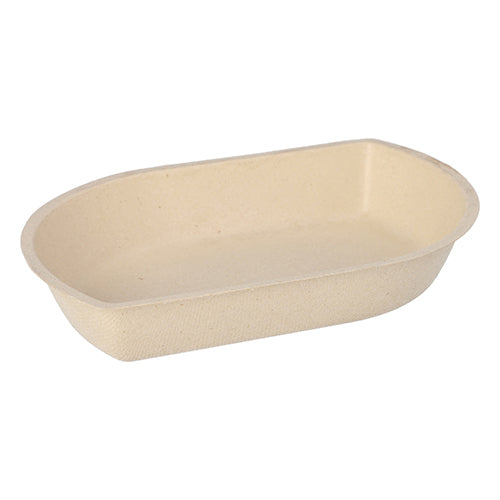 Papstar 6x 50 Snacktrays Zuckerrohr 3,6 cm x 14,4 cm x 21 cm natur