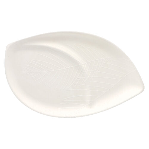 Papstar 4x 50 Teller "Folia" Zuckerrohr 2-geteilt 1,5 cm x 30 cm x 47,2 cm