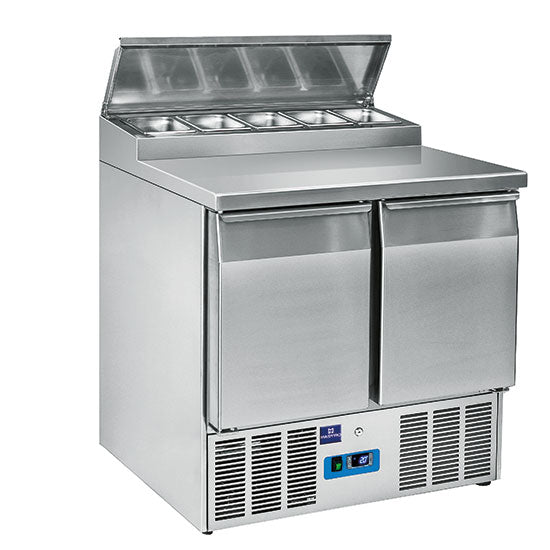 Mastro Saladette mit 2 Türen GN 1/1, 5x GN 1/6 h=150 mm, 0°/+8°C
