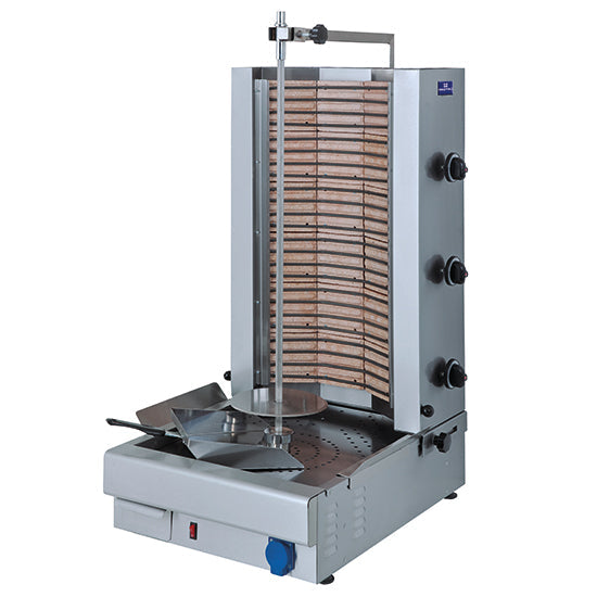Mastro Elektro-Dönergrill mit 3 Heizzonen, Motor unten, 70 kg