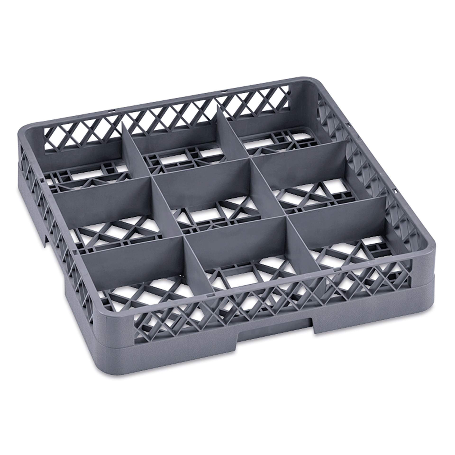 WAS Germany Gläserkorb Serie: Dish Rack 98, Korbmaß: 50x50cm, 9 Einteilungen (9860009)