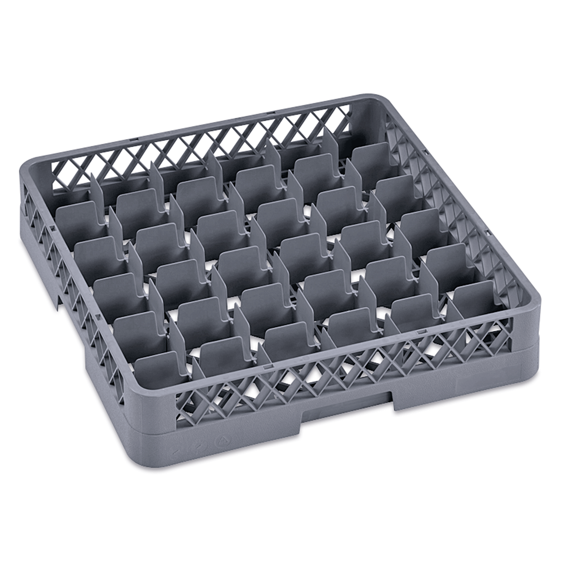 WAS Germany Gläserkorb, Serie: Dish Rack 98, Korbmaß: 50x50cm, 36 Einteilungen (9860036)