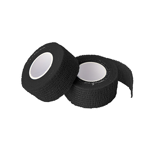 Papstar 12x 9 Rollen Pflaster, selbsthaftend 5 m x 2,5 cm schwarz