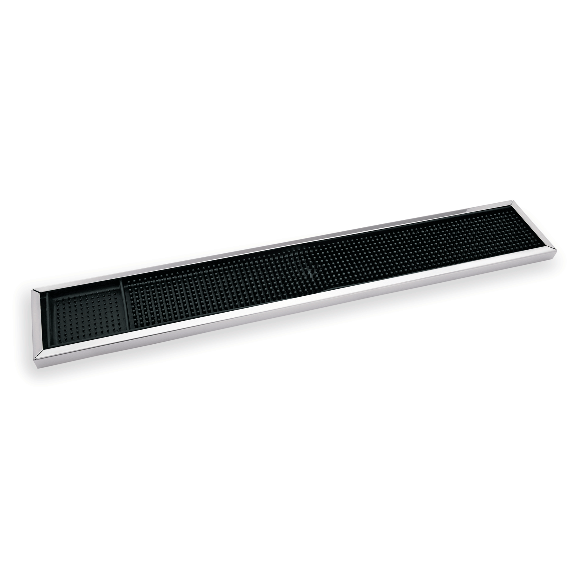 WAS Germany Barmatte mit Edelstahlrahmen, Gummi/Chromstahl 18/0, 60x10x2cm (9998600)
