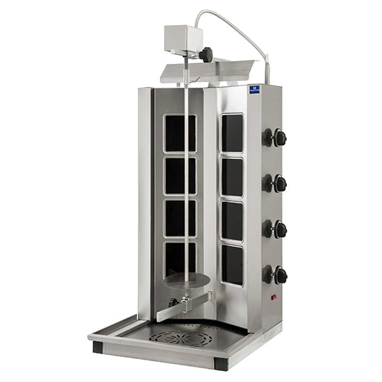 Mastro Glaskeramik-Dönergrill (4 Heizzonen), Edelstahl, 5,6kW, 380-415V, 480x500x1060mm