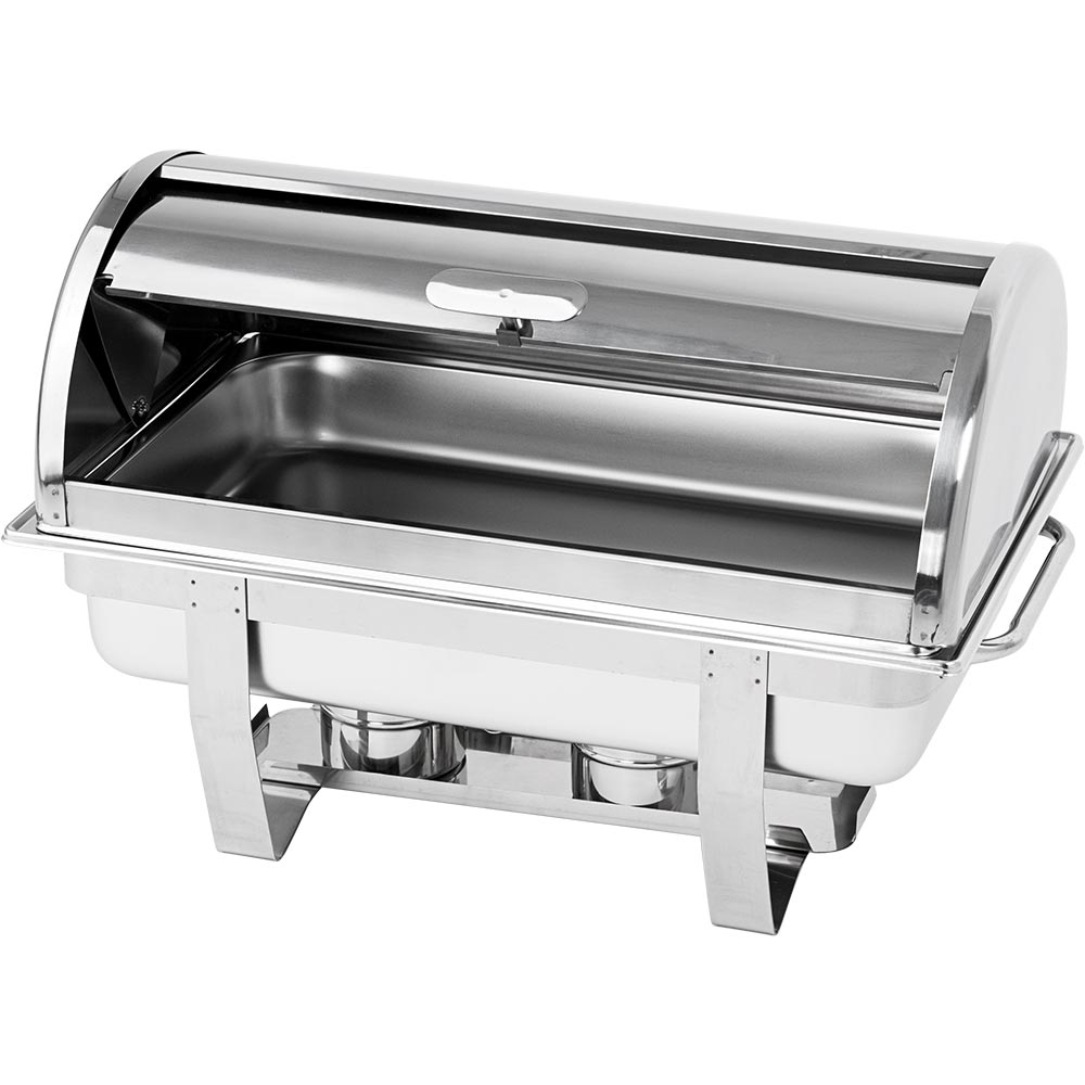 Stalgast Roll-Top Chafing Dish (GN1/1) CLASSIC, Edelstahl, Inhalt: 9L, 600x380x360mm