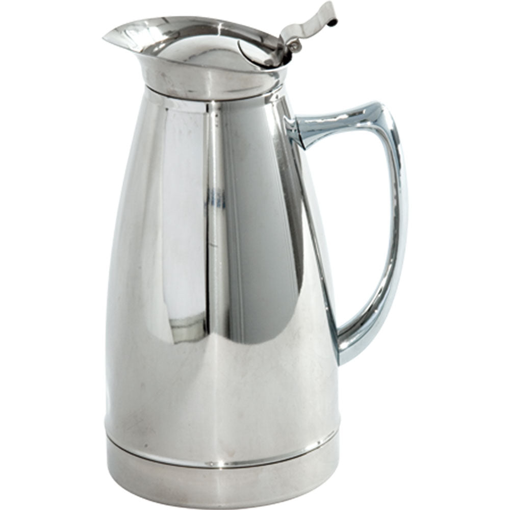 Stalgast Isolierkanne mit Klappdeckel, Edelstahl, Silber, Inhalt: 1,5L, Höhe: 250mm