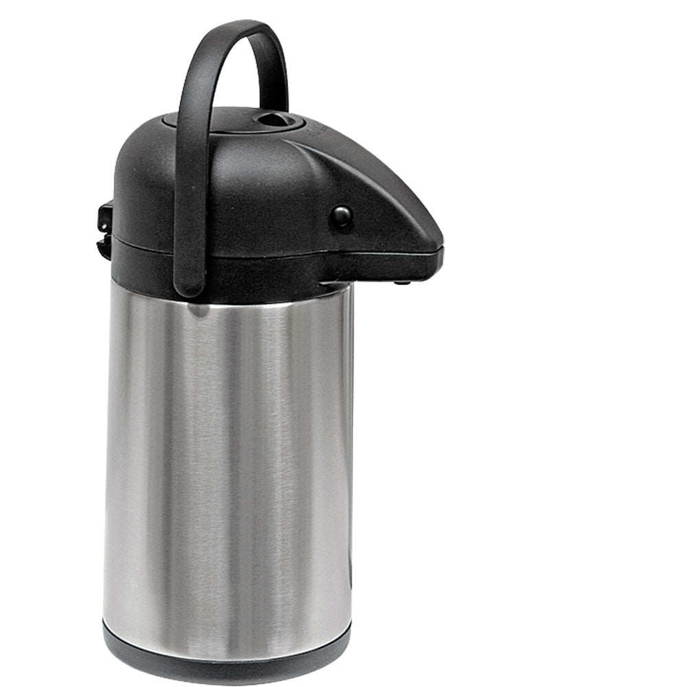 Stalgast Isolierpumpkanne, Edelstahl und Polypropylen, Schwarz und Silber, Inhalt: 2,5L, Höhe: 360mm