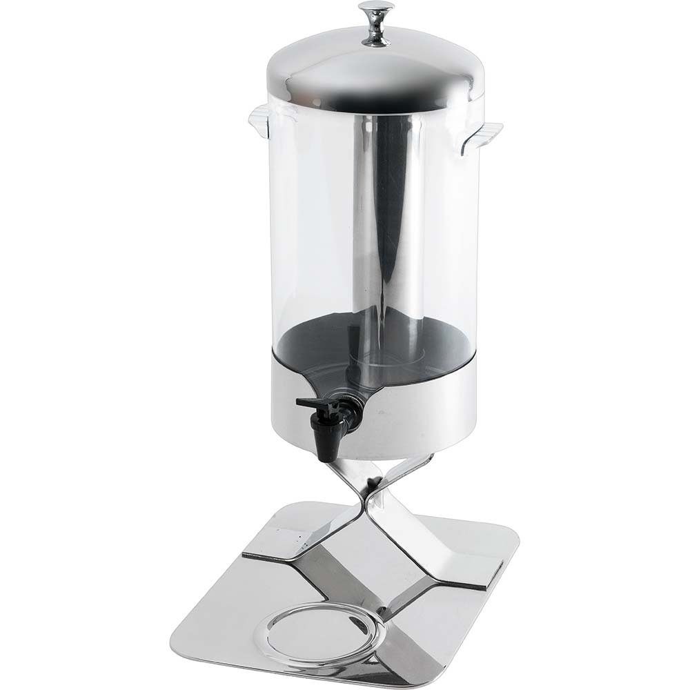 Stalgast Getränkedispenser, Edelstahl und Polycarbonat, Silber, Inhalt: 5L, 220x510x280mm