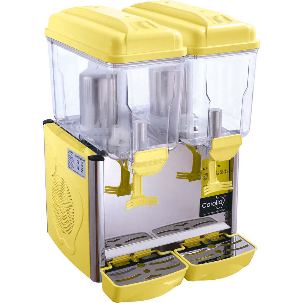 Stalgast Getränkedispenser, Edelstahl und Polycarbonat, 0,3kW, 230V, Inhalt: 2x12Liter, 430x632x430mm