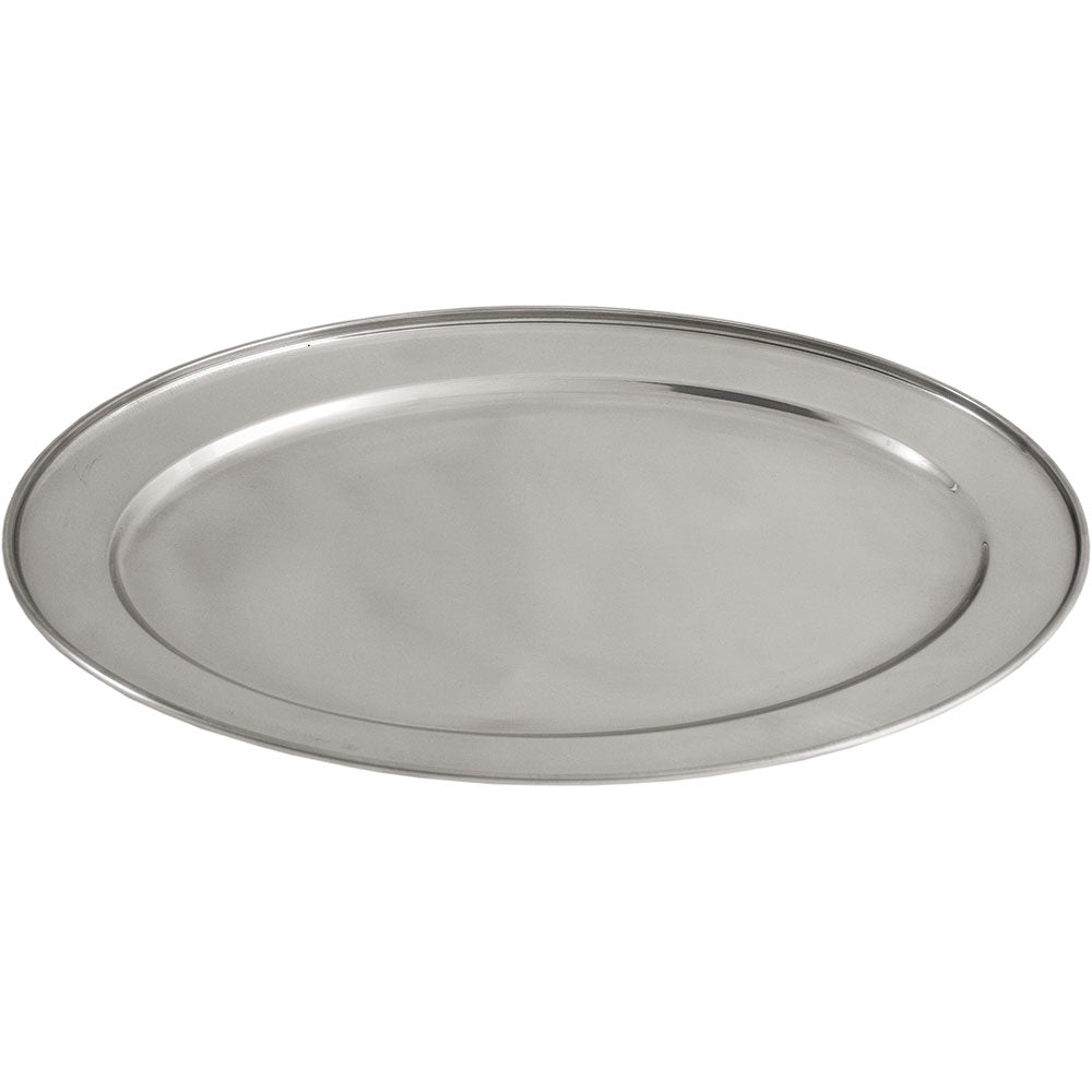 Stalgast Servierplatte, Edelstahl, Silber, Oval, 302x202mm