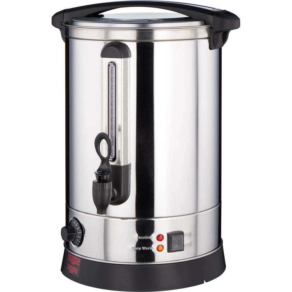Stalgast Heißwasser-Spender, Edelstahl, Doppelwandig, 2,5kW, 230V, Inhalt: 18 Liter