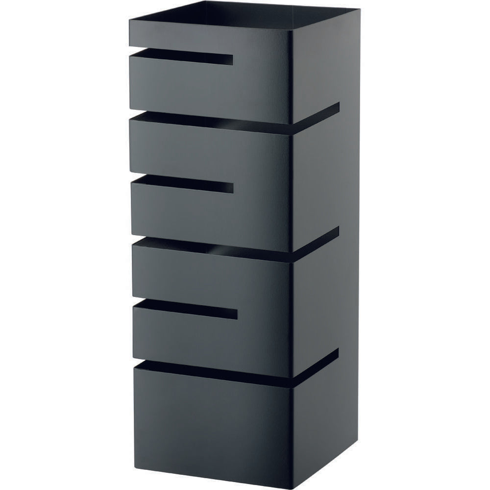 Stalgast Buffet-Ständer niedrig, Einschübe winklig, 150x150x355 mm (BxTxH), schwarz