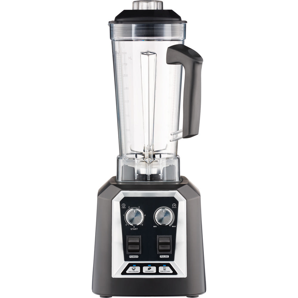 Stalgast Blender (Programmierbar), Plastik und Polycarbonat, Schwarz, 2kW, 230V, Inhalt: 2L, 200x490x240mm