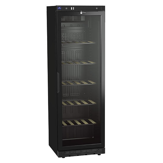 Mastro Weinkühlvitrine 373 Liter mit Glastür und 5 Regalböden, +1°/+10°C