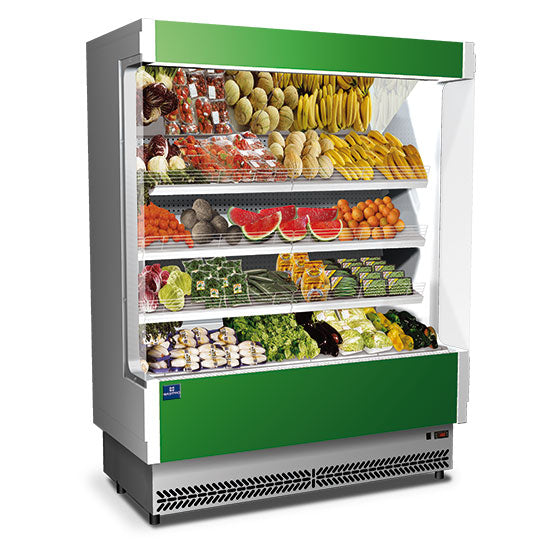 Mastro Wandkühlregal 1330 mm mit 3 Regalböden, +6°/+8°C - Obst und Gemüse