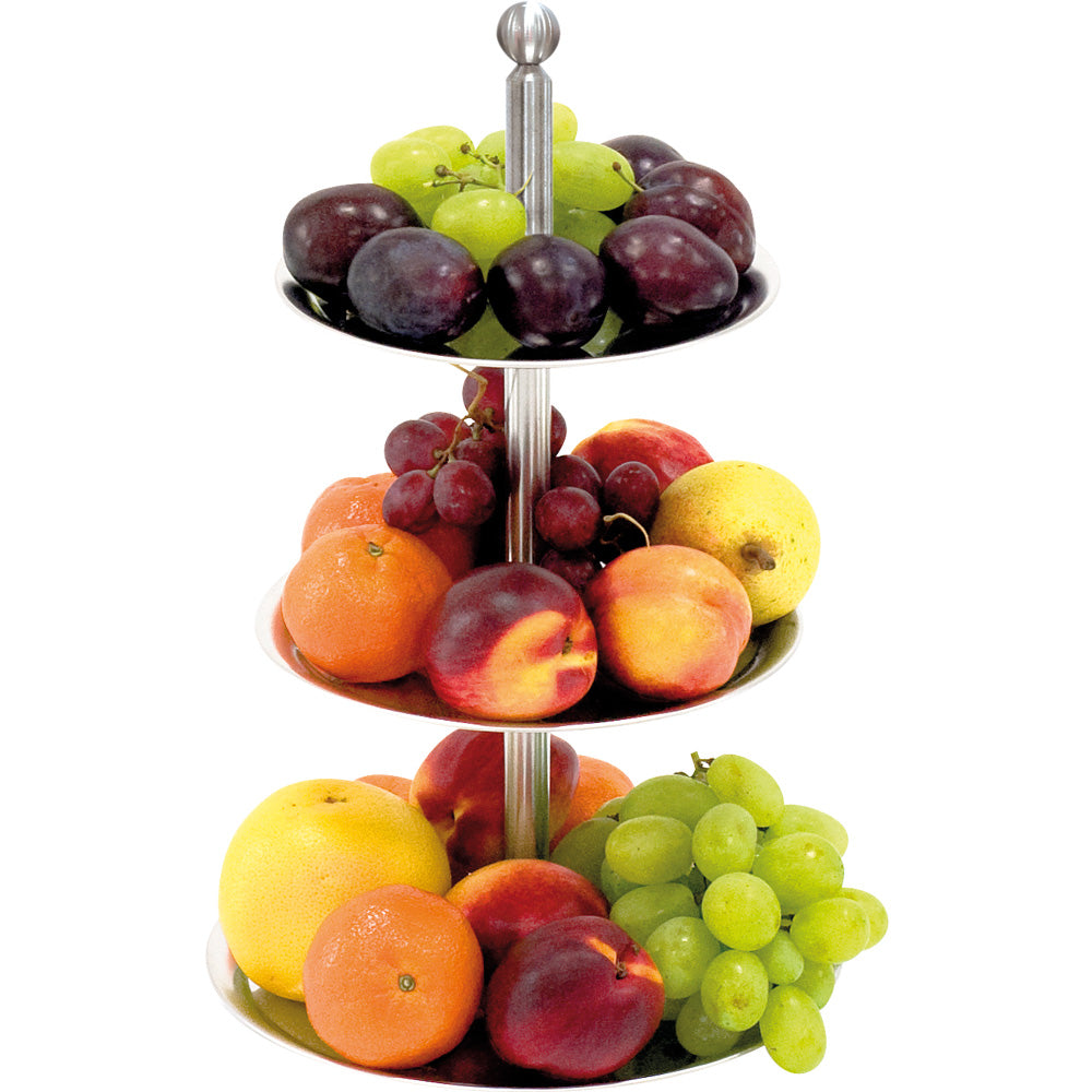 Stalgast Etagere, Edelstahl, 3-Stufig, Höhe: 420mm