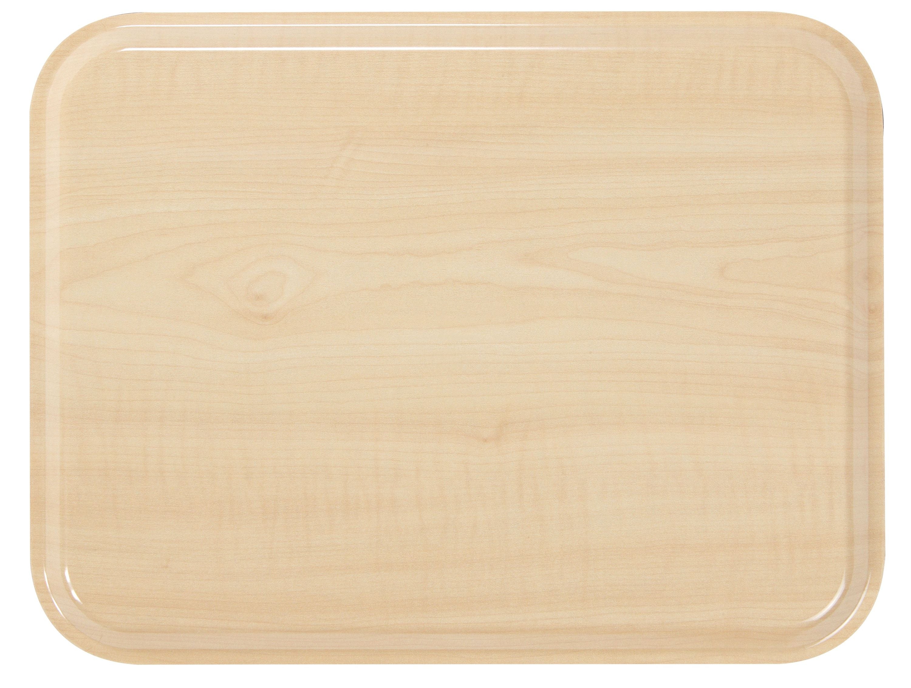 Cambro 24x Tablett "Capri" (CA3343E75), Laminat, Birken-Look, Mit glatter Oberfläche, Rechteckig, 33x43cm