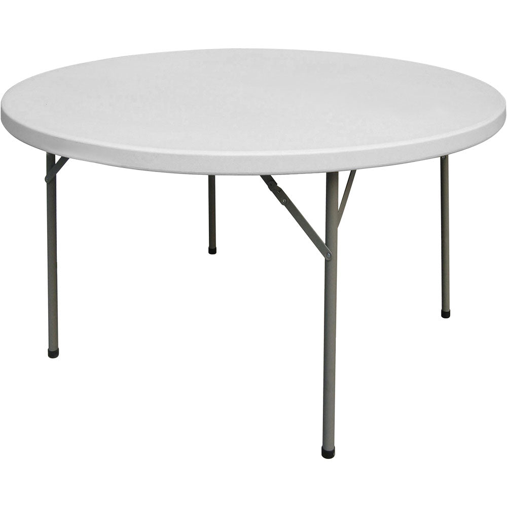 Stalgast Buffettisch (Klappbar), Polyethylen, Grau und Weiß, Rund, Durchmesser: 1150mm, Höhe: 740mm