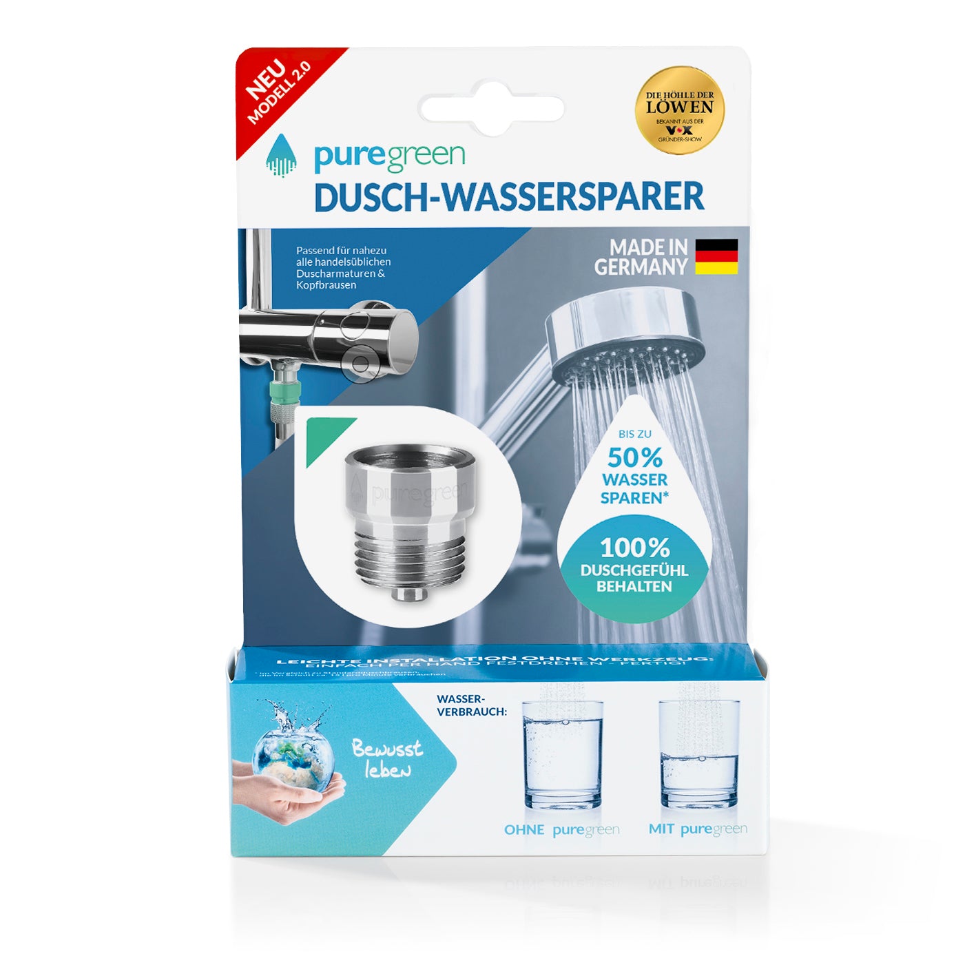 puregreen Dusch Wassersparer 2.0