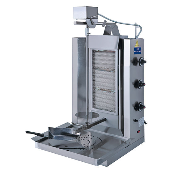 Mastro Gas-Dönergrill (3 Heizzonen), Edelstahl, 11,5kW, 220-240V, 500x470x990mm