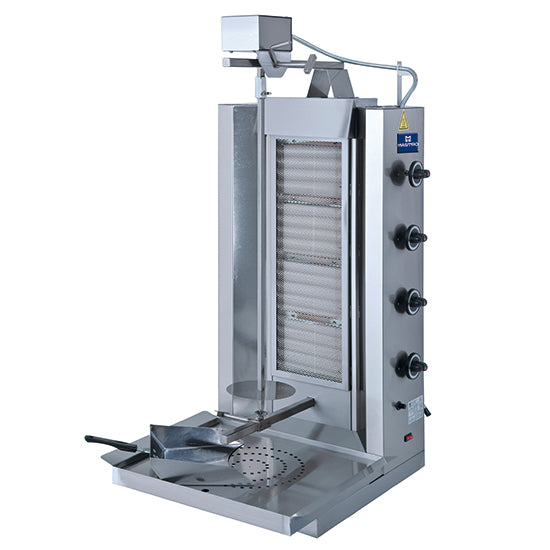 Mastro Gas-Dönergrill (4 Heizzonen), Edelstahl, 15,3kW, 220-240V, 500x470x1140mm