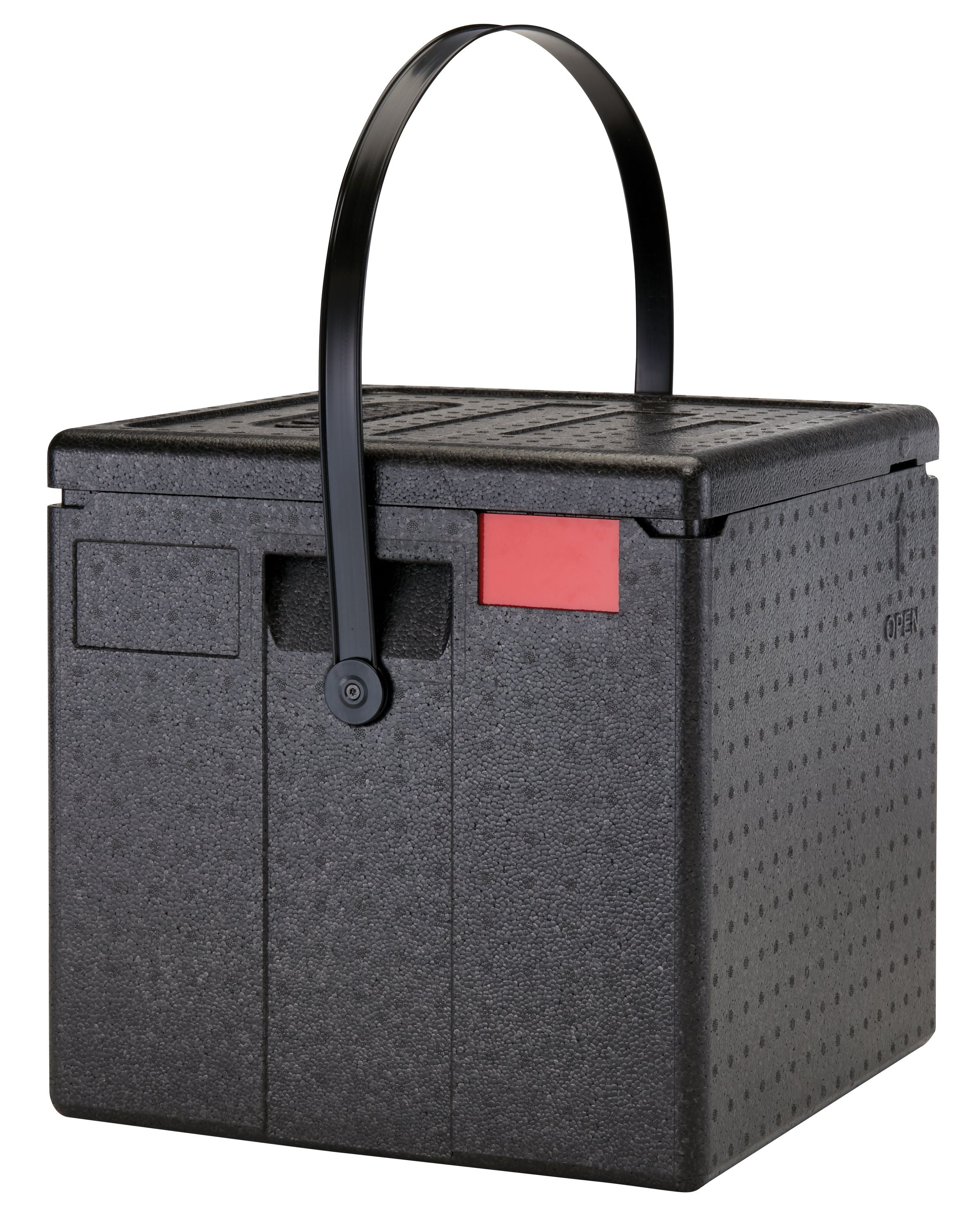 Cambro Cam GoBox® Pizza Toplader, Transportbox mit Tragegurt schwarz, 1 Stück im Karton - EPPZ35330BST110