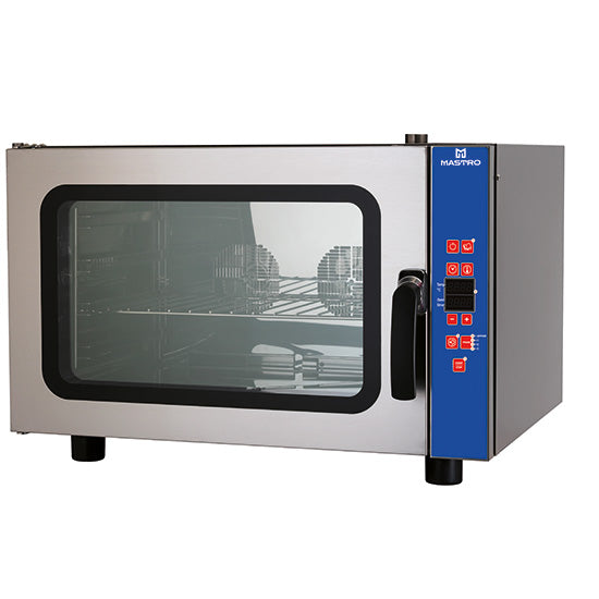 Mastro Elektro-Konvektionsofen mit Befeuchter, programmierbar, 4x GN 1/1 oder 600x400 mm