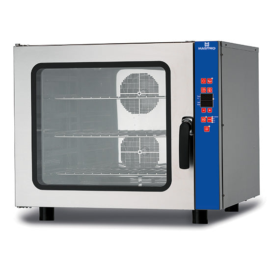 Mastro Elektro-Konvektionsofen mit Befeuchter, programmierbar, 6x GN 1/1 oder 600x400 mm