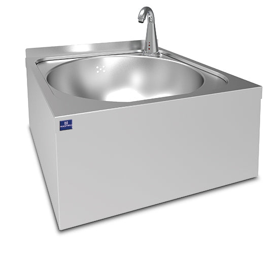 Mastro Handwaschbecken Ø 390 mm für Wandmontage mit elektronischer Armatur