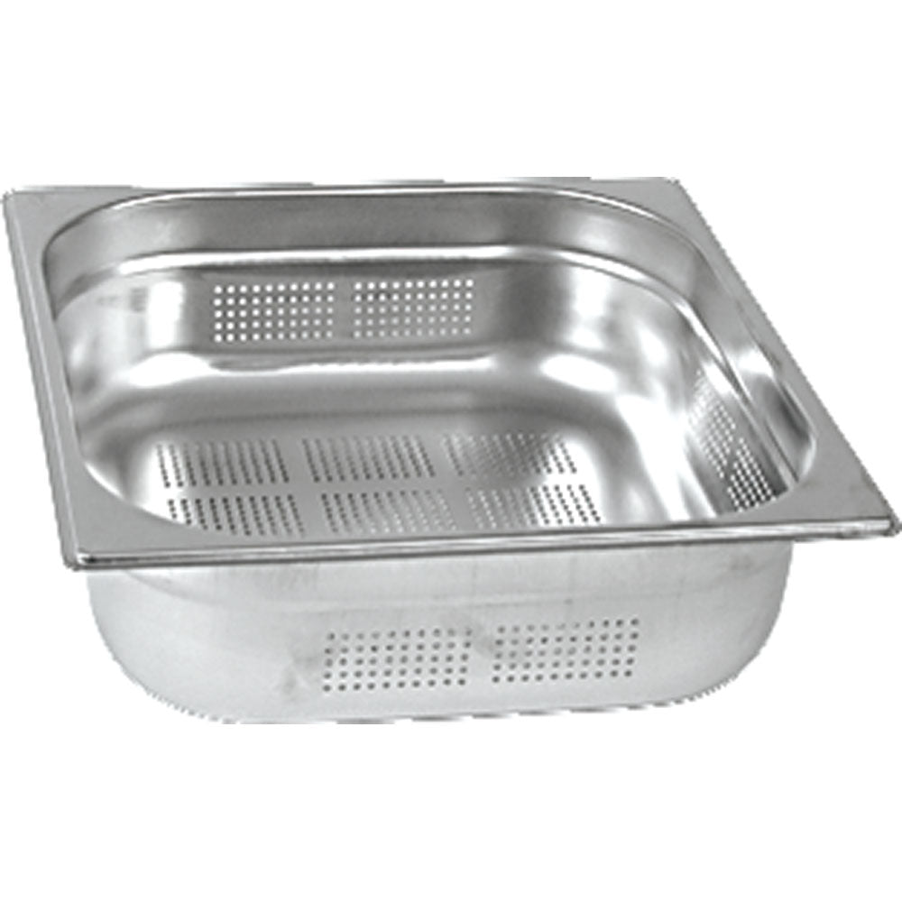 Stalgast Gastronormbehälter (GN1/2, Perforiert), Edelstahl, Serie: STANDARD, Inhalt: 8,5L, Höhe: 150mm