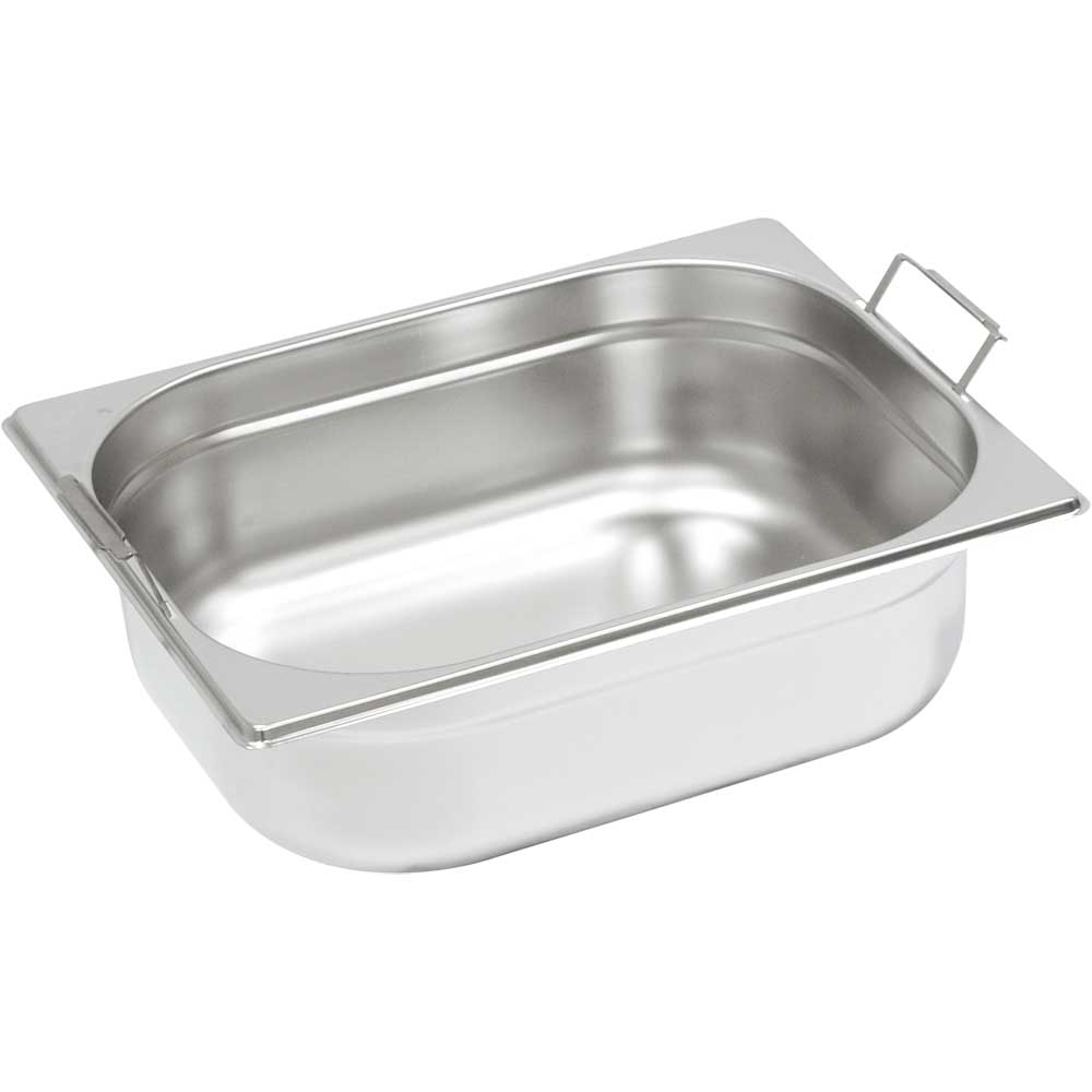 Stalgast Gastronormbehälter mit Fallgriffen, Serie STANDARD, GN 1/2 (100mm)