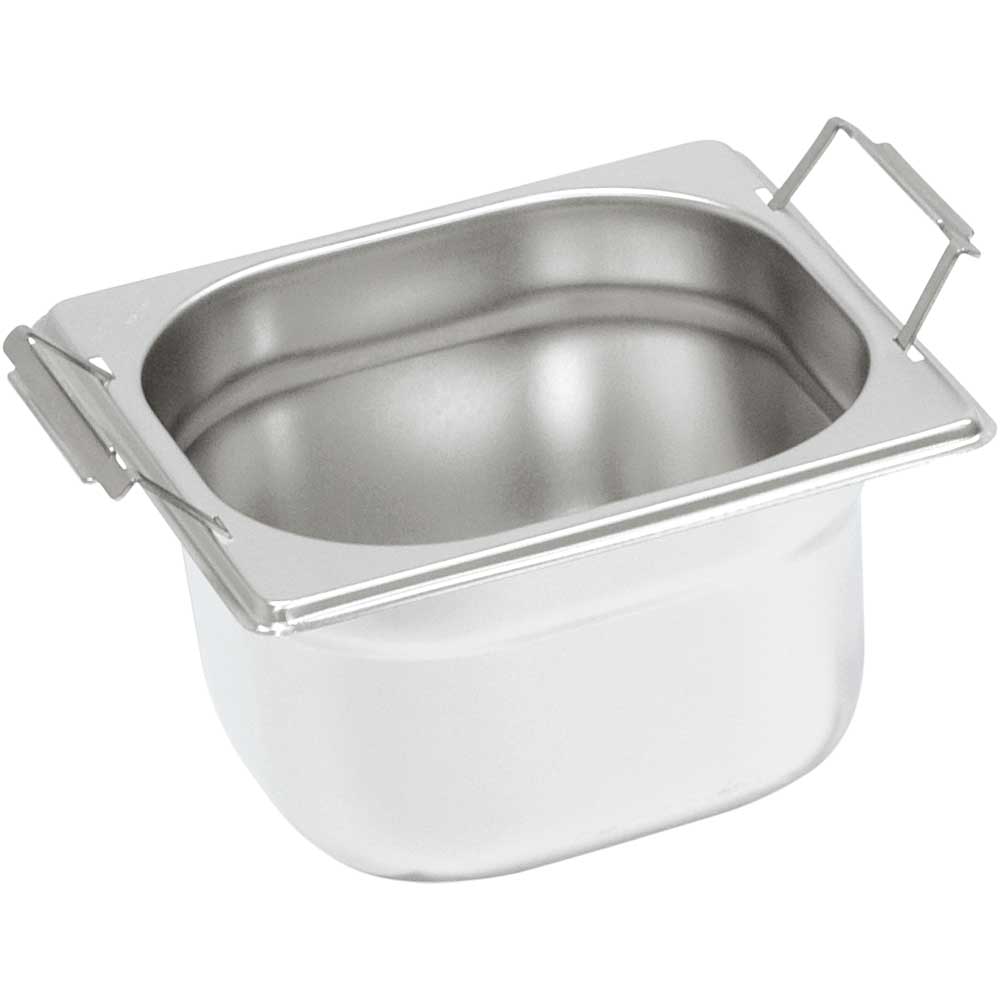 Stalgast Gastronormbehälter mit Fallgriffen, Serie STANDARD, GN 1/6 (100mm)